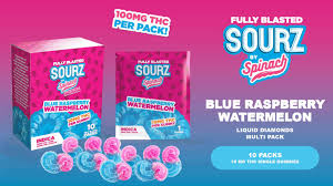 SOURZ by Spinach - Fully Blasted Blue Raspberry Watermelon Gummy